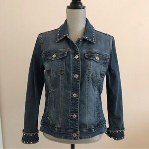 INC Denim Jacket with Silver Studs